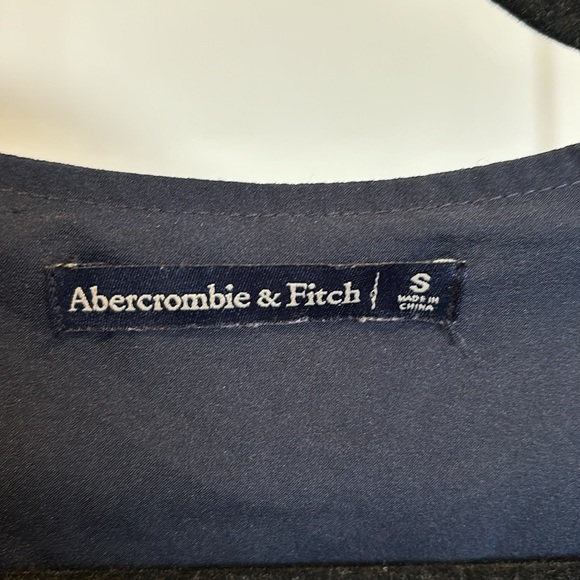 Abercrombie wrap dress in navy blue - Picture 3 of 4